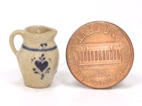 (image for) Miniature Stoneware Pitcher with Heart by Jane Graber