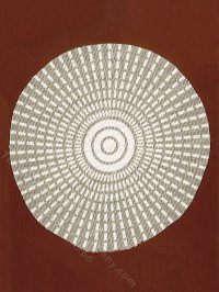 (image for) Miniature Round Grey Starburst Rug for Dollhouses