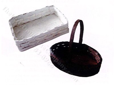 (image for) Miniature Square and Round Basket Kit for Dollhouses