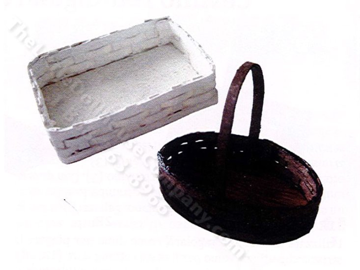 (image for) Miniature Square and Round Basket Kit for Dollhouses