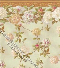 (image for) Miniature Rhododendron Vine Wallpaper for Dollhouses