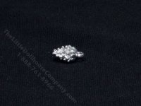 (image for) Miniature Silver Pine Cone Christmas Ornaments for Dollhouses