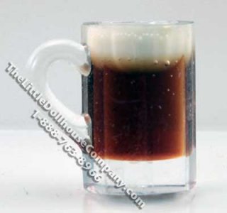 (image for) Dollhouse Scale Model Large Mug of Dark Beer