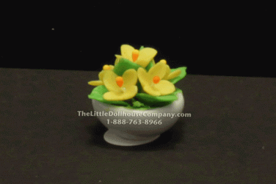 (image for) Dollhouse Miniature Yellow Flowers