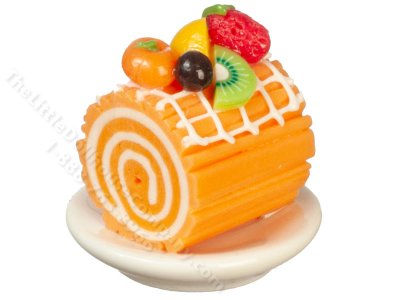 (image for) Miniature Cake Roll with Fruit