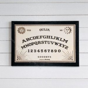 (image for) Miniature Rectangular Framed Aged Ouija Board Print