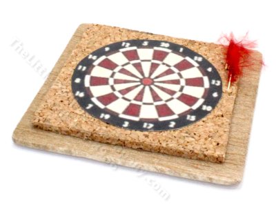 (image for) Miniature Dart Board for Dollhouses