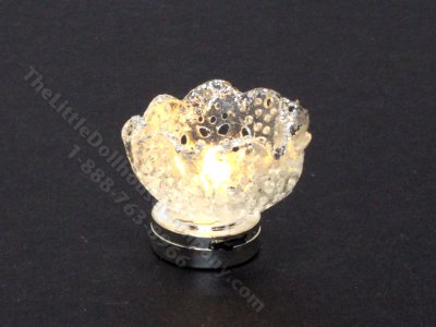 (image for) Miniature Battery Operated Frosted Bowl Light