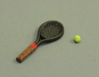 (image for) 1/2" Tennis Racquet and Ball by Amy Robinson