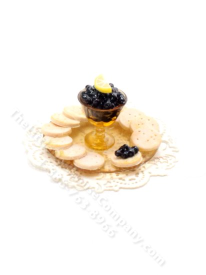 (image for) Miniature Caviar Tray for Dollhouses