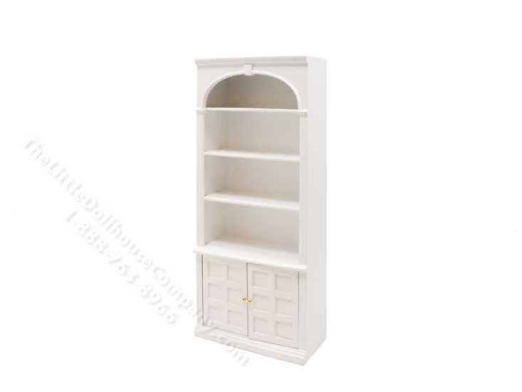 (image for) Miniature Open White Bookcase