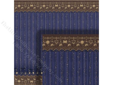 (image for) 1/2 Scale Wallpaper Wainscot for Dollhouses