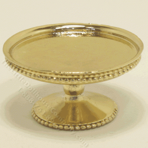 (image for) Miniature Round Gold Cake Stand