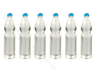 (image for) Miniature Set of 6 Water Bottles for Dollhouses