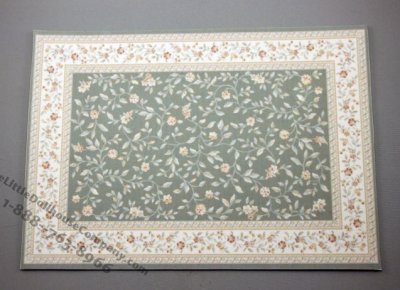 (image for) Delicate on Green Flowers Carpet