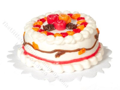 (image for) Miniature Autumn Cake for Dollhouses