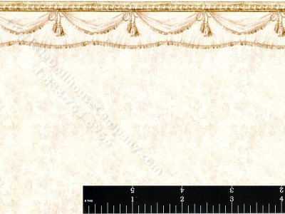 (image for) Cream Limewash Pattern Miniature Wallpaper for Dollhouses