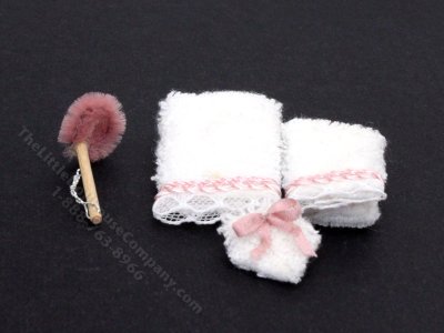(image for) Dollhouse Miniature Bathroom Accessory Set