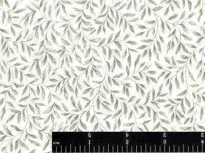 (image for) Green Leafy Vine Miniature Wallpaper for Dollhouses