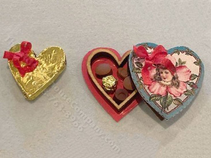 (image for) Miniature Valentine's Candy Box Kit for Dollhouses