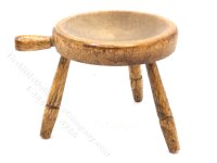 (image for) Miniature Handmade Walnut Milking Stool