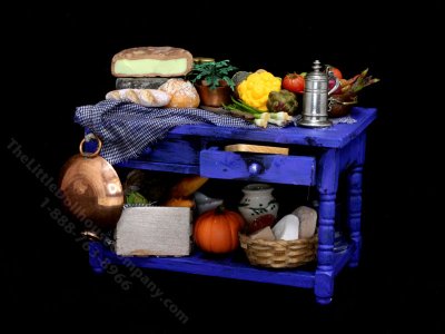 (image for) Miniature Food Preparation Table by Paula Gilhooley