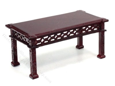(image for) Dollhouse Miniature Mahogany Coffee Table