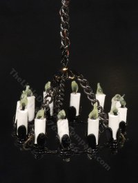 (image for) 1:48 Scale Miniature 3V Chandelier for Dollhouses