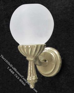 (image for) Miniature 12v Brass Wall Sconce for Dollhouses