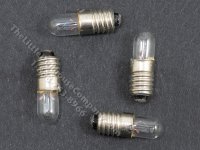 (image for) Dollhouse Scale Model 12V Round Screw Base Bulbs, 4 pcs./pkg.