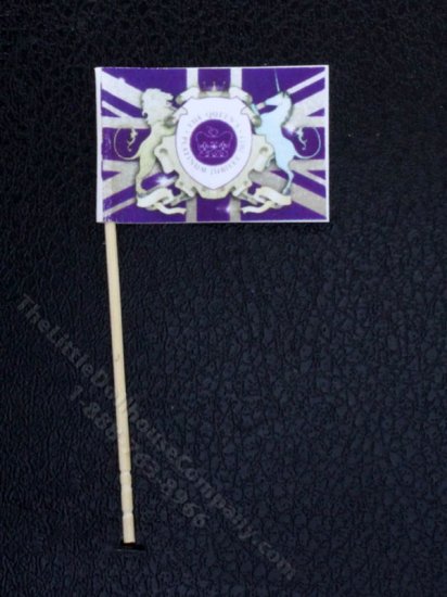 (image for) Miniature Queen's Platinum Jubilee Flag for Dollhouses