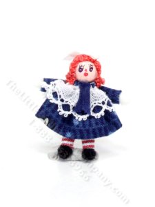 (image for) Miniature Handmade Raggedy Ann Doll