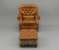 (image for) Tuffted Club Chair and Ottoman by Judith Blondell