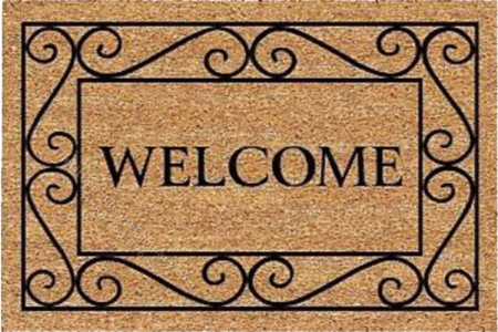(image for) Miniature Welcome Mat for Dollhouses