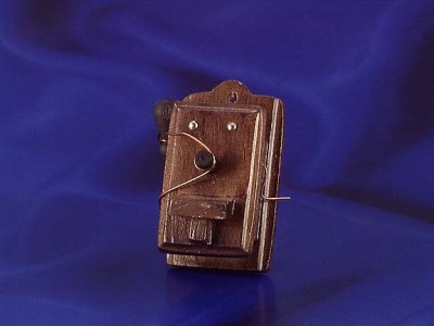 (image for) Dollhouse Scale Model Wall Wooden Phone