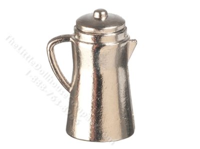 (image for) Miniature Silver Coffee Pot For Dollhouses