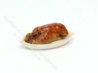 (image for) Handmade Miniature Turkey on an Oval Platter