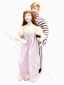 (image for) Intimate Couple Dolls for Dollhouses