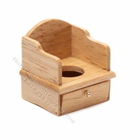 (image for) Miniature Oak Potty Chair