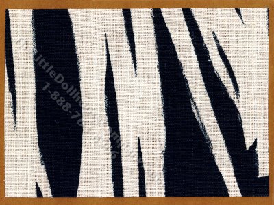 (image for) Miniature Navy and White Modern Abstract Rug for Dollhouses - 5" x 7"