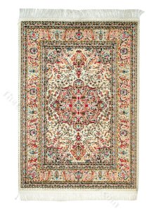 (image for) Miniature Pale Turkish Carpet for Dollhouses
