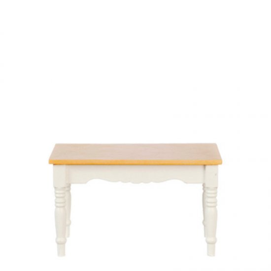 (image for) Miniature White-Oak Kitchen Table W/Turned Leg