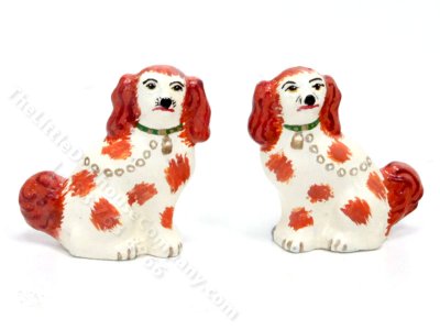 (image for) Miniature Staffordshire Dog Figurines for Dollhouses