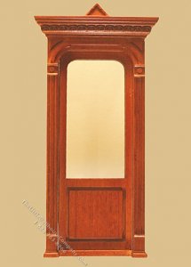 (image for) Miniature Golden Gate Exterior Door, Walnut