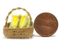 (image for) Miniature Rectangular Basket of Sweet Corn by Charlotte Willmott