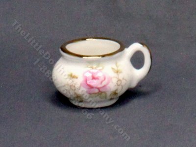 (image for) Miniature Bone China Chamber Pot for Dollhouses