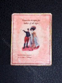 (image for) Miniature Ladies Fashion Ad Sign for Dollhouses