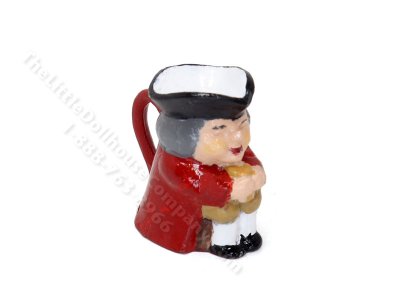 (image for) Miniature Toby Jug for Dollhouses - Red