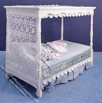 (image for) Miniature 4 Poster Bed w/Pillows by Serena Johnson