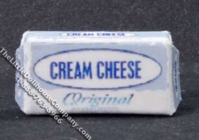 (image for) Miniature Cream Cheese Box for Dollhouses
